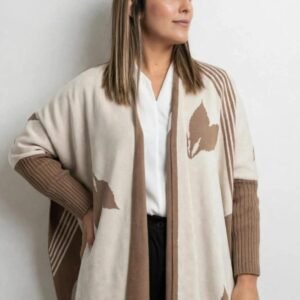 dalea kimono hojas beige